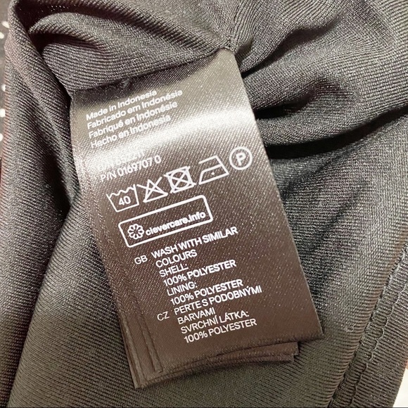 H&M Black White Polka Dot Shift Mini Dress 4 - Picture 8 of 8